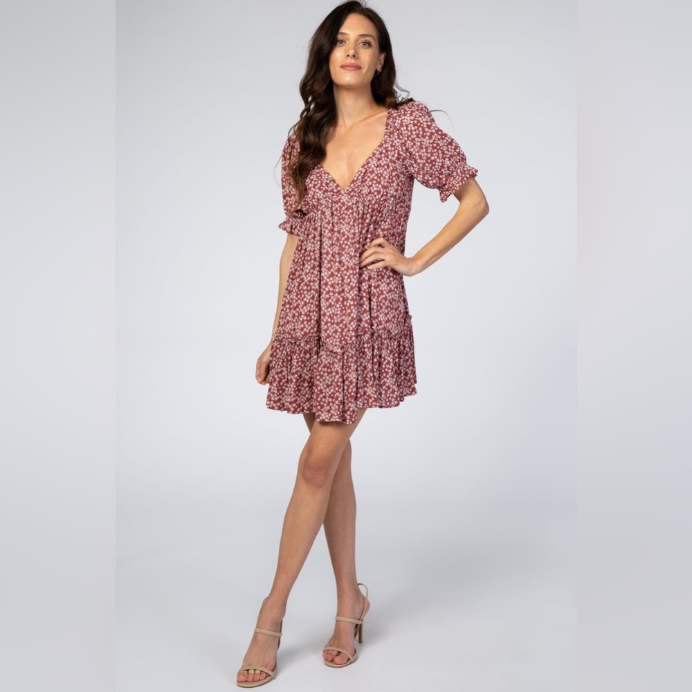 Pinkblush dainty flower floral print mini dress nwt - Picture 4 of 11